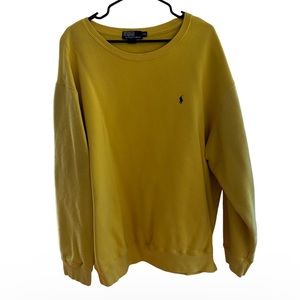 Polo Ralph Lauren Yellow Oversized Sweater Sweatshirt